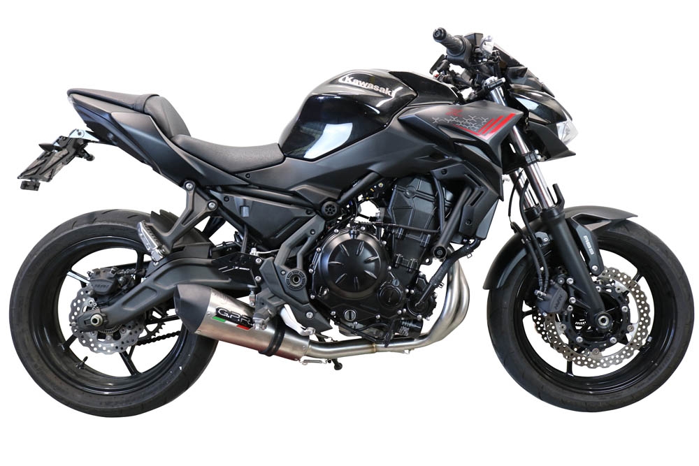 GPR exhaust compatible with  Kawasaki Z-650 2017-2020, New Grand Prix Evo Titanium, Full system exhaust including removable db killer and catalyst, EPA-compliant 