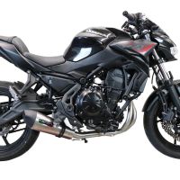 GPR exhaust compatible with  Kawasaki Z-650 2017-2020, New Grand Prix Evo Titanium, Full system exhaust including removable db killer and catalyst, EPA-compliant 