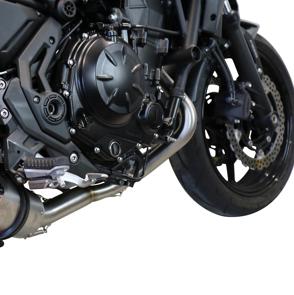 Esapament GPR compatibil cu Kawasaki Ninja 650 2021 Sistem complet de evacuare legal omologat, inclusiv db killer și catalizator detașabil,M3 Black Titanium
