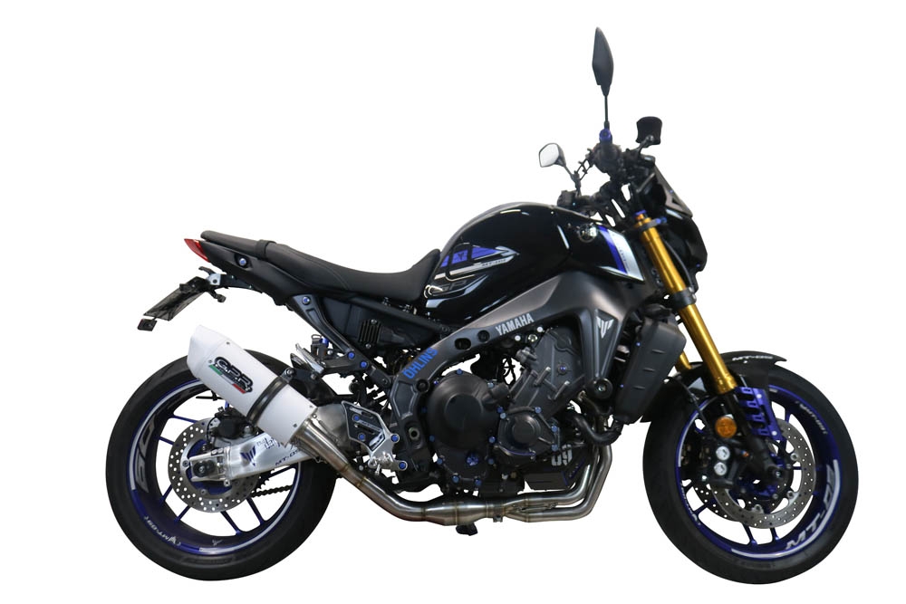 Exhaust compatible with Yamaha Mt-09 2021-2023, Albus Evo4, Homologated legal full system exhaust, including removable db killer and catalyst