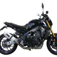 Exhaust compatible with Yamaha Mt-09 2021-2023, Albus Evo4, Homologated legal full system exhaust, including removable db killer and catalyst