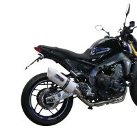 Exhaust compatible with Yamaha Mt-09 2021-2023, Albus Evo4, Homologated legal full system exhaust, including removable db killer and catalyst