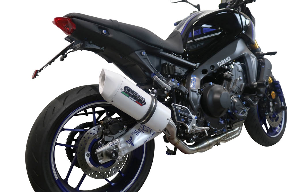 Exhaust compatible with Yamaha Mt-09 2021-2023, Albus Evo4, Homologated legal full system exhaust, including removable db killer and catalyst