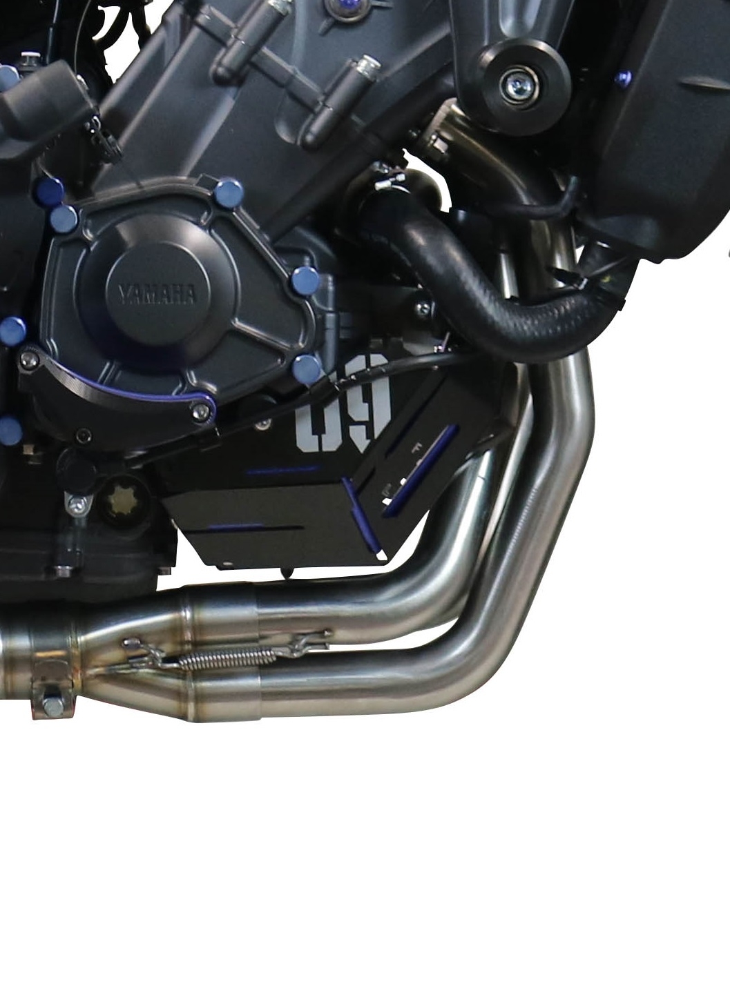 Exhaust compatible with Yamaha Mt-09 2021-2023, M3 Inox , Homologated legal full system exhaust, including removable db killer and catalyst