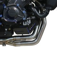 Exhaust compatible with Yamaha Mt-09 2021-2023, M3 Inox , Homologated legal full system exhaust, including removable db killer and catalyst