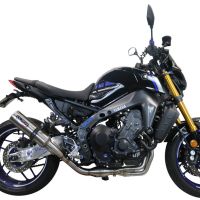 Exhaust compatible with Yamaha Mt-09 2021-2023, M3 Inox , Homologated legal full system exhaust, including removable db killer and catalyst