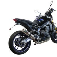 Exhaust compatible with Yamaha Mt-09 2021-2023, M3 Inox , Homologated legal full system exhaust, including removable db killer and catalyst
