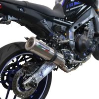 Exhaust compatible with Yamaha Mt-09 2021-2023, M3 Inox , Homologated legal full system exhaust, including removable db killer and catalyst