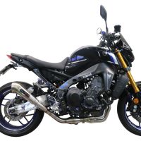 Exhaust compatible with Yamaha Mt-09 2021-2023, Powercone Evo, Homologated legal full system exhaust, including removable db killer and catalyst