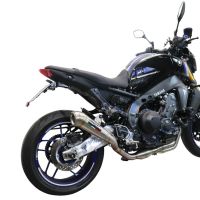 Exhaust compatible with Yamaha Mt-09 2021-2023, Powercone Evo, Homologated legal full system exhaust, including removable db killer and catalyst
