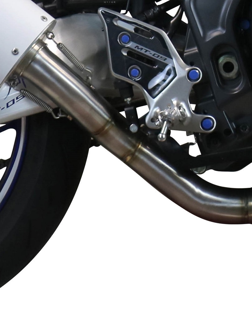 Exhaust compatible with Yamaha Mt-09 2021-2023, M3 Inox , Homologated legal full system exhaust, including removable db killer and catalyst