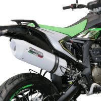 Exhaust compatible with KL MOTOR KXE 125 2022-2023, Albus Evo4, Homologated legal slip-on exhaust including removable db killer, link pipe and catalyst