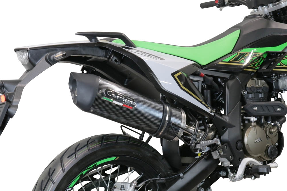 Esapament GPR compatibil cu KL MOTOR KXE 125 2022 Evacuare slip-on omologata, inclusiv db killer detașabil, cot de legătură și catalizator,Furore Evo4 Poppy