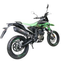 Esapament GPR compatibil cu KL MOTOR KXE 125 2022 Evacuare slip-on omologata, inclusiv db killer detașabil, cot de legătură și catalizator,Furore Evo4 Poppy