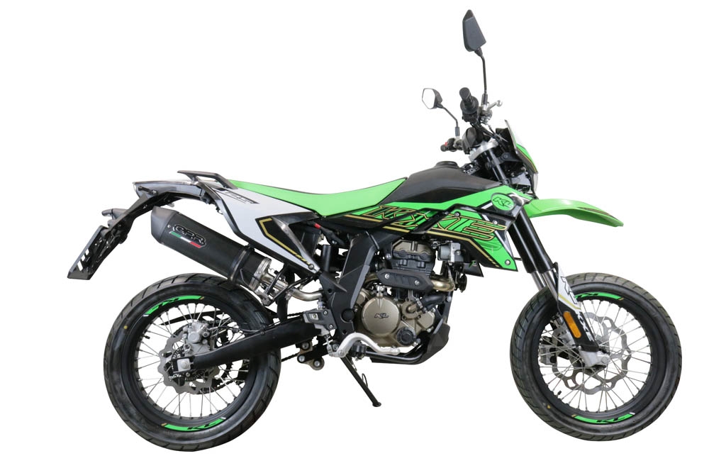 Esapament GPR compatibil cu KL MOTOR KXE 125 2022 Evacuare slip-on omologata, inclusiv db killer detașabil, cot de legătură și catalizator,Furore Evo4 Poppy