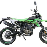 Esapament GPR compatibil cu KL MOTOR KXE 125 2022 Evacuare slip-on omologata, inclusiv db killer detașabil, cot de legătură și catalizator,Furore Evo4 Poppy