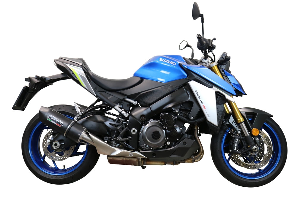 Esapament GPR compatibil cu Suzuki Gsx-S 1000 F 2017 Evacuare slip-on omologata, inclusiv db killer detașabil și cot de legătură,Furore Evo4 Poppy