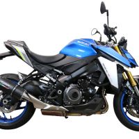 Esapament GPR compatibil cu Suzuki Gsx-S 1000 F 2017 Evacuare slip-on omologata, inclusiv db killer detașabil și cot de legătură,Furore Evo4 Poppy