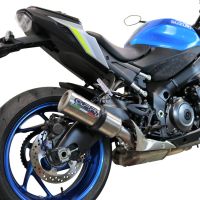 Esapament GPR compatibil cu Suzuki Gsx-S 1000  2017 Evacuare slip-on omologata, inclusiv db killer detașabil și cot de legătură,M3 Inox 
