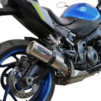 Esapament GPR compatibil cu Suzuki Gsx-S 1000  2017 Evacuare slip-on omologata, inclusiv db killer detașabil și cot de legătură,M3 Inox 