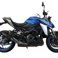 Esapament GPR compatibil cu Suzuki Gsx-S 1000  2021 Evacuare slip-on omologata, inclusiv db killer detașabil și cot de legătură,M3 Black Titanium