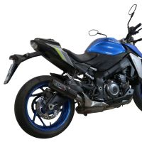Esapament GPR compatibil cu Suzuki Gsx-S 1000  2021 Evacuare slip-on omologata, inclusiv db killer detașabil și cot de legătură,M3 Black Titanium