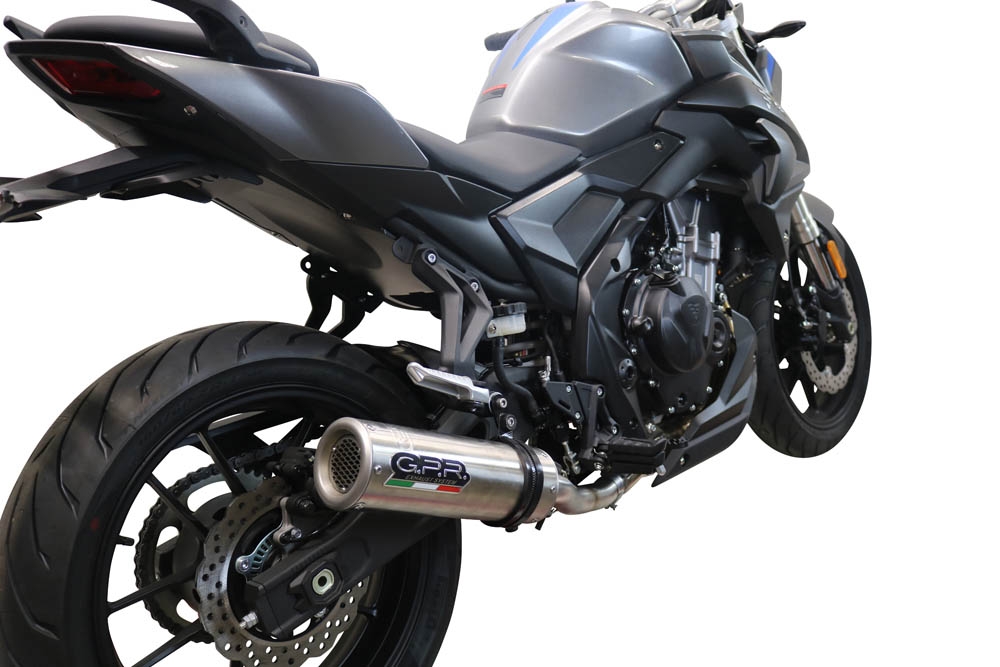 Exhaust compatible with Voge 500DS 2021-2024, M3 Inox , Racing slip-on exhaust including link pipe