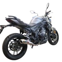 Exhaust compatible with Voge 500R 2021-2024, Powercone Evo, Racing slip-on exhaust including link pipe