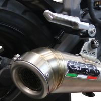 Exhaust compatible with Voge 500R 2021-2024, Powercone Evo, Racing slip-on exhaust including link pipe