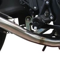 Exhaust compatible with Voge 500R 2021-2024, M3 Black Titanium, Racing slip-on exhaust including link pipe