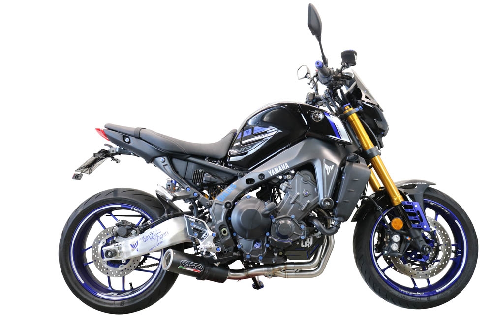   Yamaha XSR900 2022 Sistem complet de evacuare Racing, inclusiv db killer detașabil,M3 Black Titanium