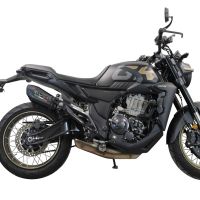   Zontes 350 R1 2022 Evacuare slip-on omologata, inclusiv db killer detașabil și cot de legătură,New Grand Prix Evo Poppy