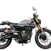 Exhaust compatible with F.B. Mondial Hps 125 2021-2023, Deeptone Inox, Racing full system exhaust