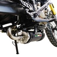 Exhaust compatible with F.B. Mondial Hps 125 2021-2023, Deeptone Inox, Racing full system exhaust