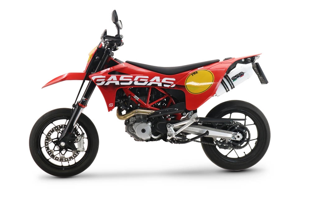 Exhaust compatible with Gas Gas ES 700 2023-2024, Albus Evo4, Homologated legal slip-on exhaust including removable db killer, link pipe and catalyst