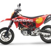 Esapament GPR compatibil cu Gas Gas SM 700 2023 Evacuare slip-on omologata, inclusiv db killer detașabil, cot de legătură și catalizator,Furore Evo4 Nero