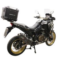 Top case GPR TECH  Honda Crf 1100 L Africa Twin 2020/2024 e5 Zwart Topcase din aluminiu, culoare neagră, cu placă specifică inclusă Capacitate 55 litri.