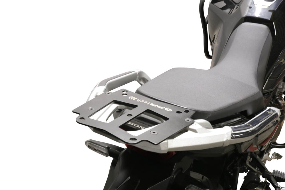 GPR TECH ile uyumlu  Honda Crf 1100 L Africa Twin 2020/2024 e5 Zwart Placă de montare specifică pentru Top Case ALPITECH 55 LT compatibil cu portbagajul original, fabricat din oțel inoxidabil cu 4 puncte de ancorare