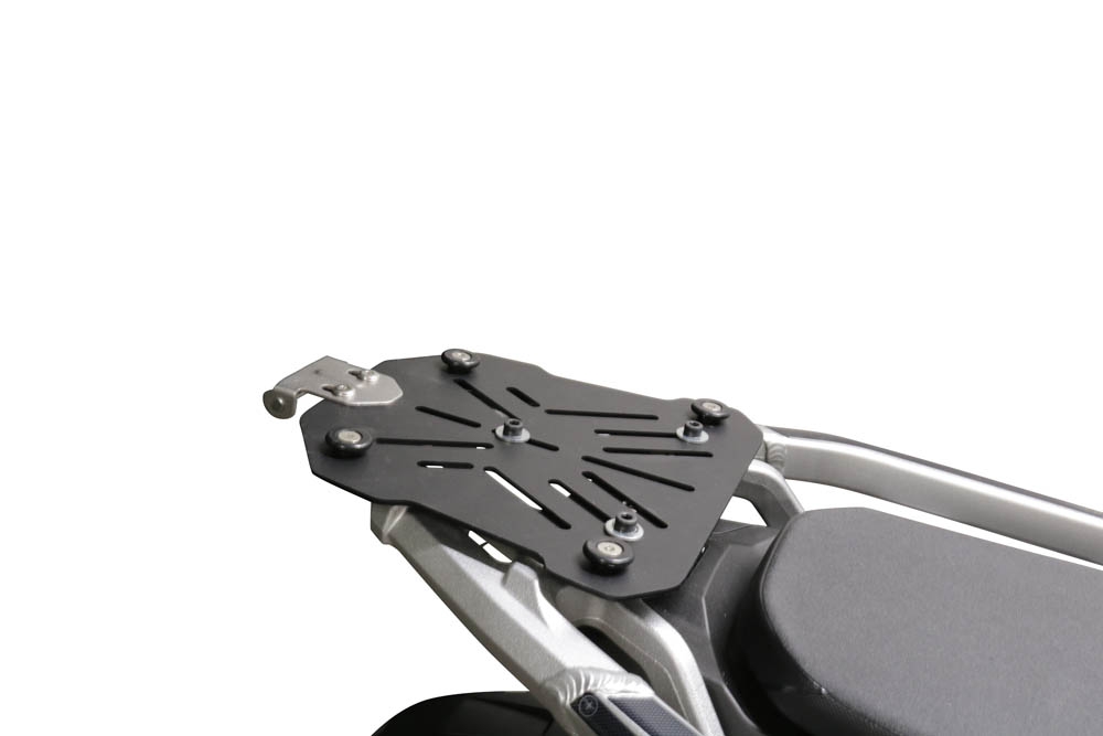 GPR TECH ile uyumlu  Honda Crf 1100 L Africa Twin 2020/2024 e5 Zwart Placă de montare specifică pentru Top Case ALPITECH 55 LT compatibil cu portbagajul original, fabricat din oțel inoxidabil cu 4 puncte de ancorare