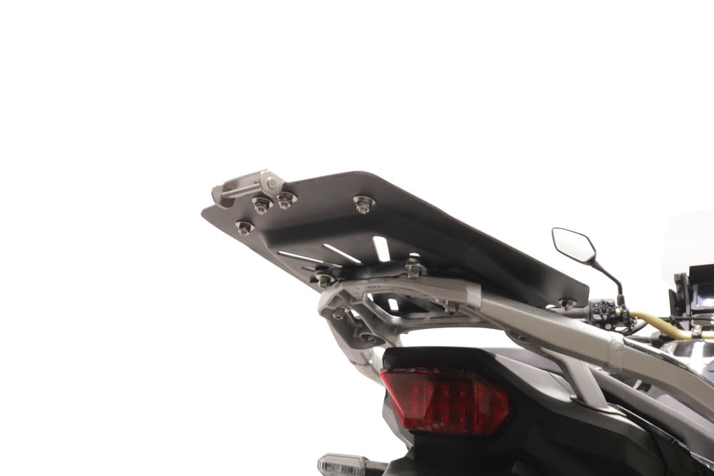 GPR TECH ile uyumlu  Honda Crf 1100 L Africa Twin 2020/2024 e5 Zwart Placă de montare specifică pentru Top Case ALPITECH 55 LT compatibil cu portbagajul original, fabricat din oțel inoxidabil cu 4 puncte de ancorare
