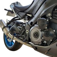 GPR exhaust compatible with Suzuki Gsx-S 1000  2017-2020, Deeptone Inox, Racing full system exhaust, including removable db killer 