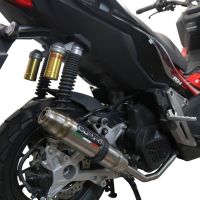 Exhaust compatible with Honda X-Adv 150 2020-2023, Deeptone Inox, Racing full system exhaust, including removable db killer
