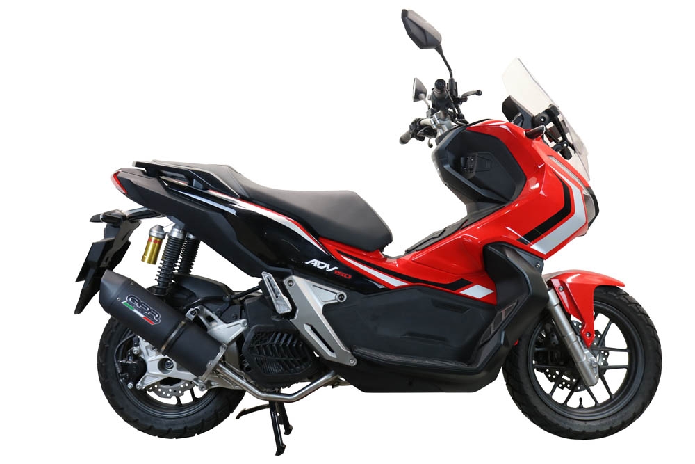 Esapament GPR compatibil cu Honda X-Adv 150 2020 Sistem complet de evacuare Racing, inclusiv db killer detașabil,Furore Nero