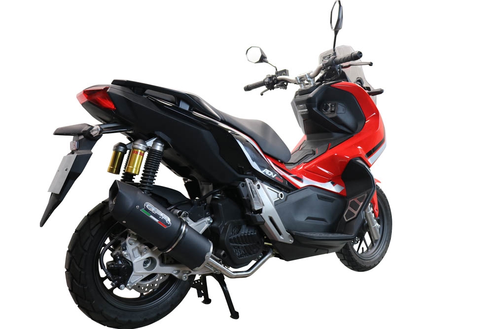 Esapament GPR compatibil cu Honda X-Adv 150 2020 Sistem complet de evacuare Racing, inclusiv db killer detașabil,Furore Nero