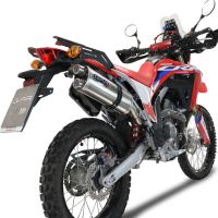 Esapament GPR compatibil cu Honda Crf 300 L - Rally 2021 Evacuări slip-on de curse, inclusiv cot de legătură și db killer detașabil,Dual Inox