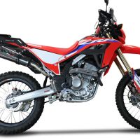 Esapament GPR compatibil cu Honda Crf 300 L - Rally 2021 Evacuare slip-on de curse, inclusiv cot de legătură și db killer detașabil,New Grand Prix Evo Poppy