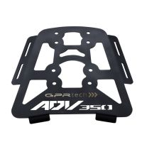 GPR TECH ile uyumlu  Honda Forza 350 2021/2024 e5 Zwart Placă de montare specifică pentru Top Case ALPITECH 35 LT compatibil cu portbagajul original, fabricat din oțel inoxidabil cu 4 puncte de ancorare