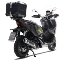 Esapament GPR compatibil cu Honda Adv 350 2022 Sistem de evacuare slip-on omologat, inclusiv db killer și catalizator detașabil,Pentascooter