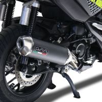 Esapament GPR compatibil cu Honda Adv 350 2022 Sistem de evacuare slip-on omologat, inclusiv db killer și catalizator detașabil,Pentascooter
