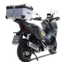 Esapament GPR compatibil cu Honda Adv 350 2022 Sistem de evacuare slip-on omologat, inclusiv db killer și catalizator detașabil,Pentascooter